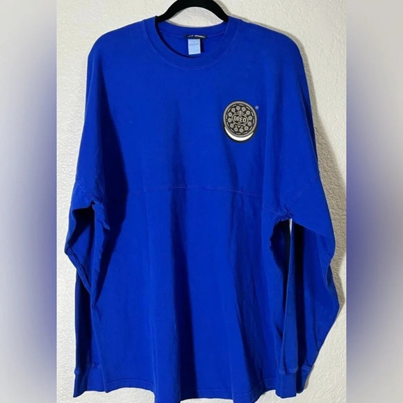 Oreo Cookie Splash Unisex Spirit Jersey Royal Blue Size Large - Picture 1 of 7